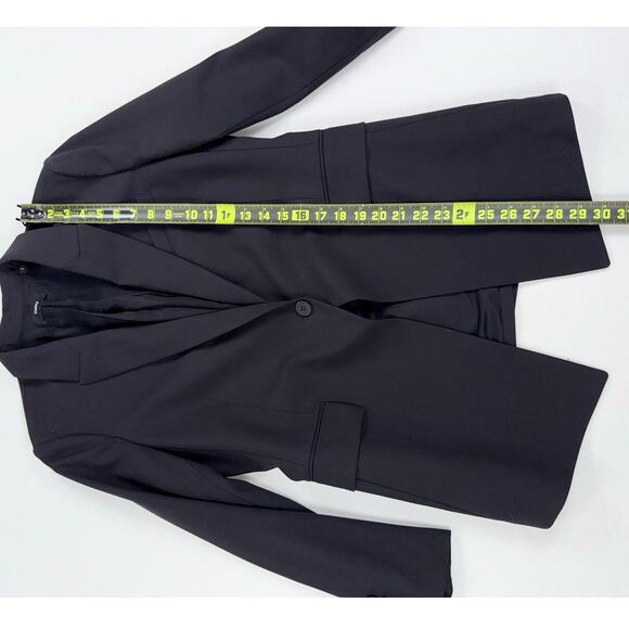 Theory Women's Staple Classic Career Wool Blend Blazer Size 10 Black - Picture 14 of 16